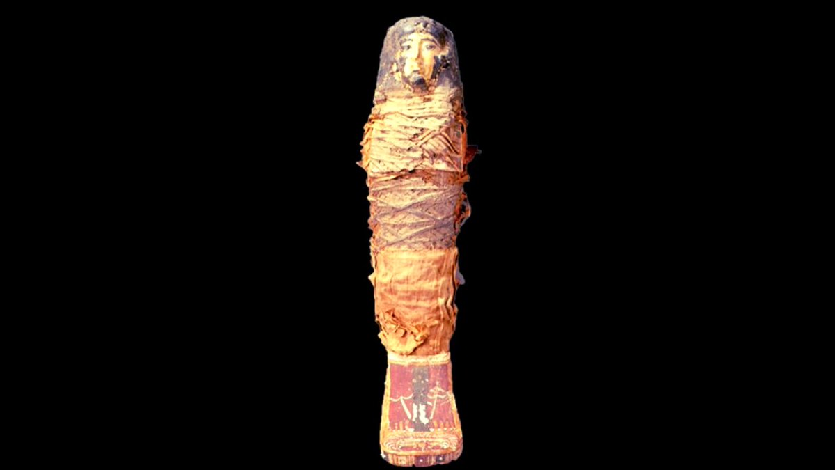 This young girl, who died between the ages of 4 and 5 years, was apparently of high status and well loved, as indicated by the quality of the perfumes, ointments and wrappings used in her mummification.