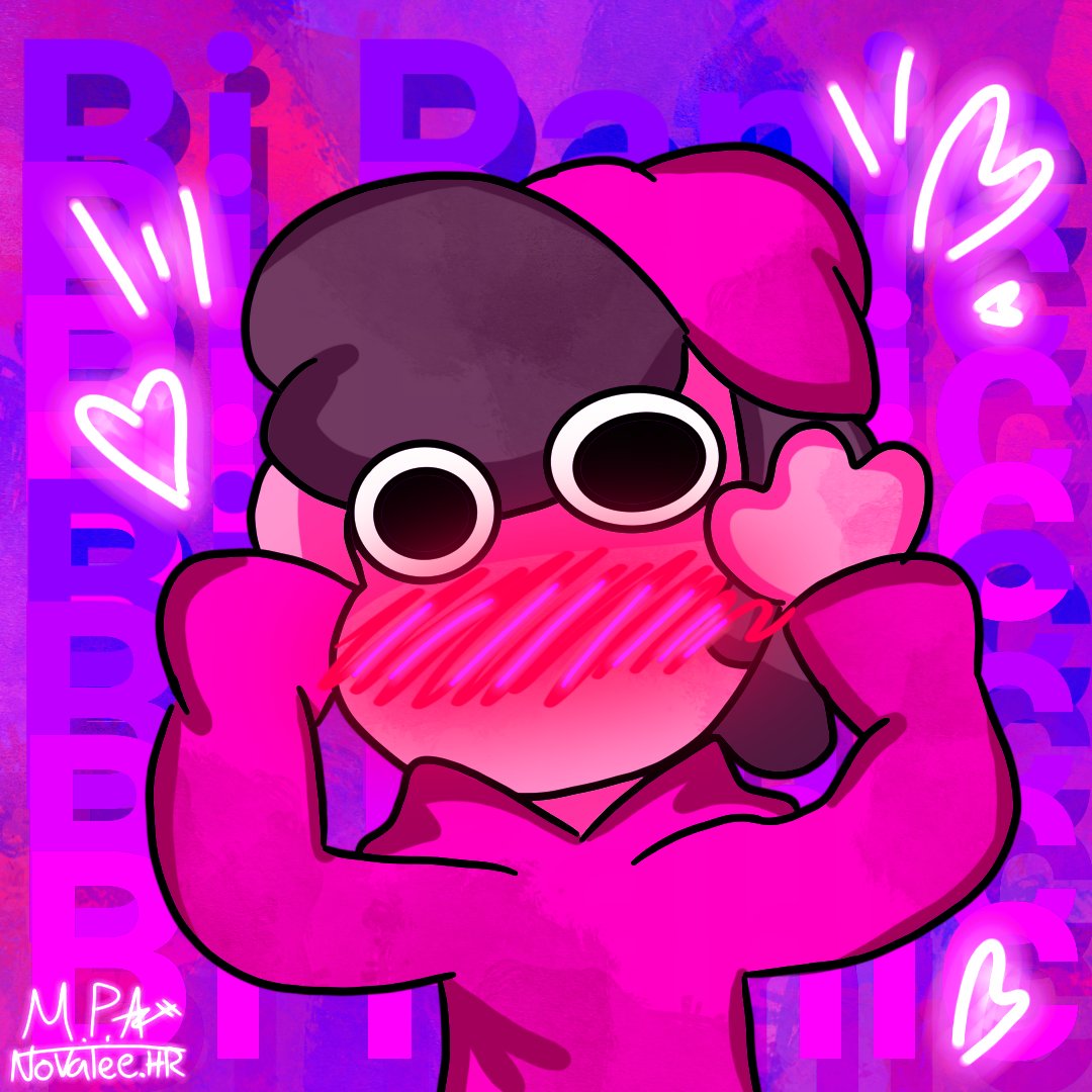 NHenrod74480's tweet photo. Bi Panic ๐๐๐ฉท
(Original Pride month song ๐ณ๏ธโ๐)
Please don't be mad at me okay, I just had a song that was made in my head and why not do the album cover of it.
#bipanic #bisexaul #gametoons #albumcover #gametoonsplayer https://t.co/dVPrTJhDNM