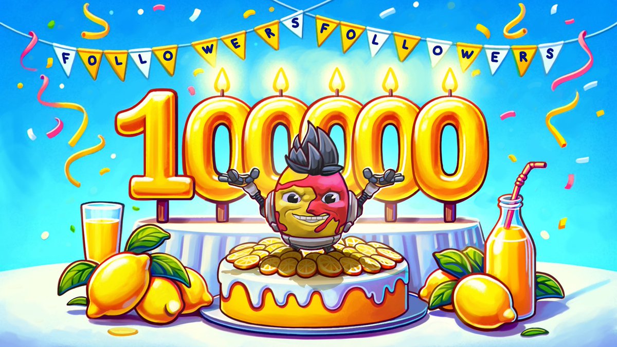 🎉 Happy news! 🔥 100,000 Followers 🍋 on X Thank you for your support, this is just the beginning of the journey 🫶 #NFT #GameFi #LineaPark