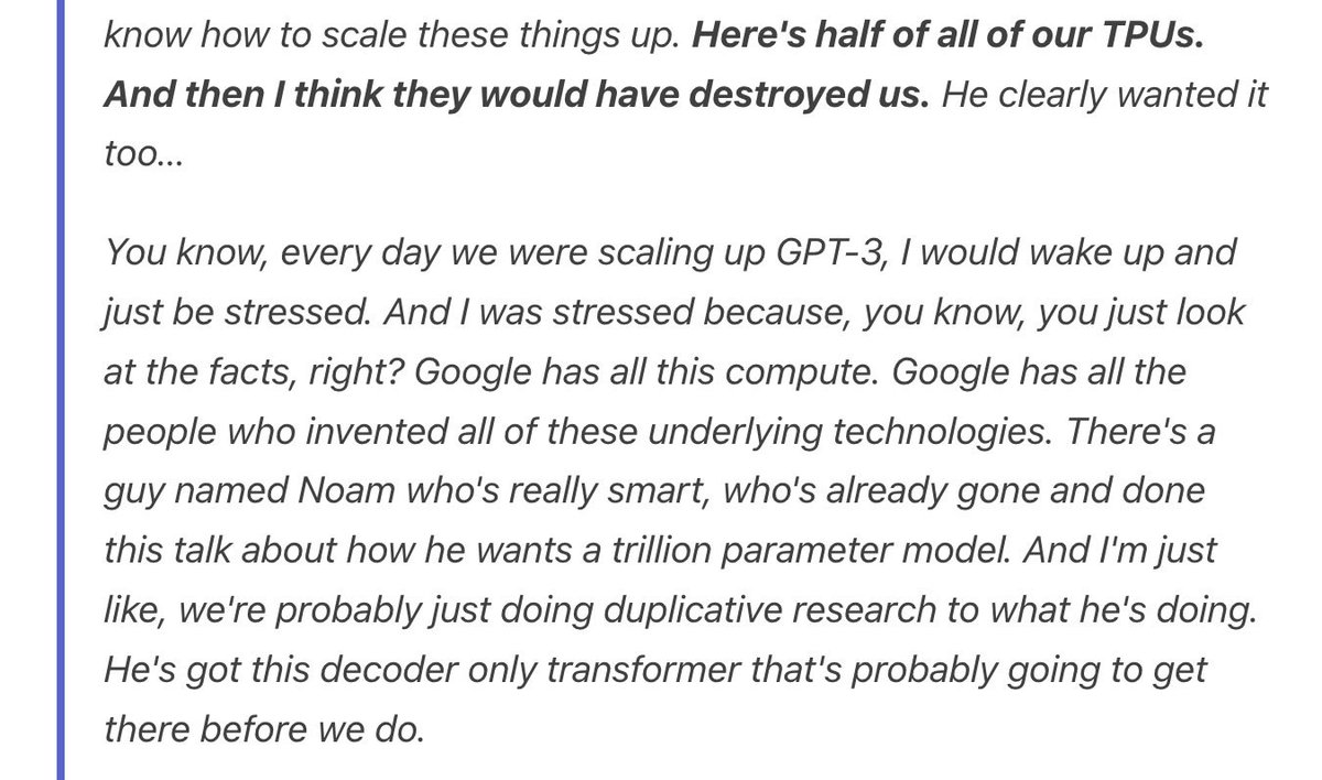 Some good war stories from @jluan, one of the real one’s, on early OpenAI & now with Adept. Good reminder not to obsess too much about your competitors, you have no idea what they are going through themselves. latent.space/p/adept