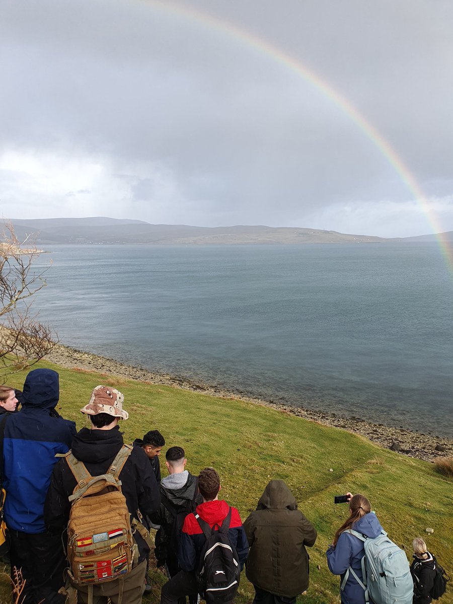 First day of the second @GeogDurham Skye fieldtrip. (Not shown: squally rain & hail. But still good levels of enthusiasm!)