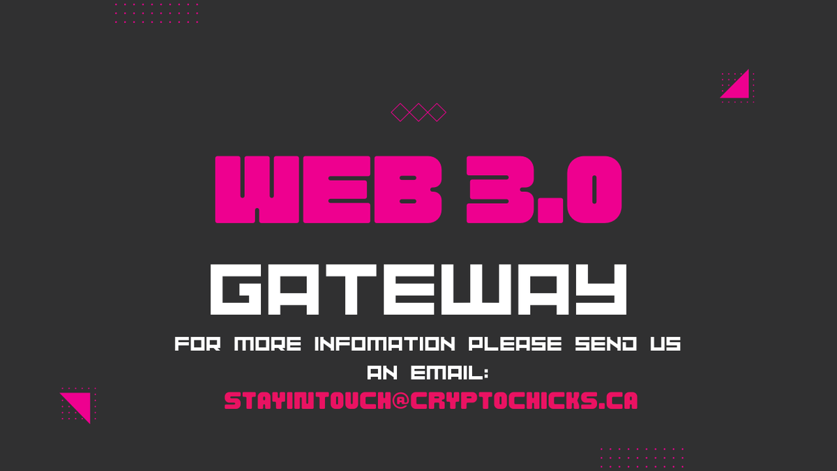 '🚀 Exciting News! CryptoChicks is launching the Web3 Gateway program, your bridge to mastering Web3 technologies. Stay tuned for a journey from beginner to expert. #CryptoChicksWeb3 #BlockchainEducation'
