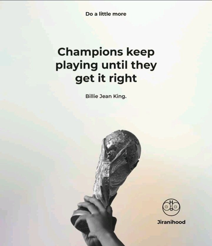 🏆 Champions understand the power of perseverance. They keep pushing, learning, and growing until they achieve greatness. The same goes for building brand equity. Keep playing, keep evolving, and watch your brand soar to new heights. #BrandEquity #Perseverance #Success