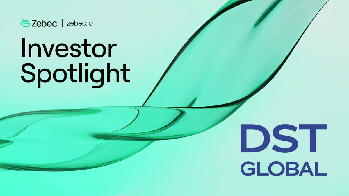 🚢 DST Global, a $50B AUM fund and one of the early investors of top AI companies and many other hot startups has only ever made one crypto investment, and that company is Zebec!

🦄 DST’s investment puts Zebec in the family of leading internet “unicorn” start ups within the DST