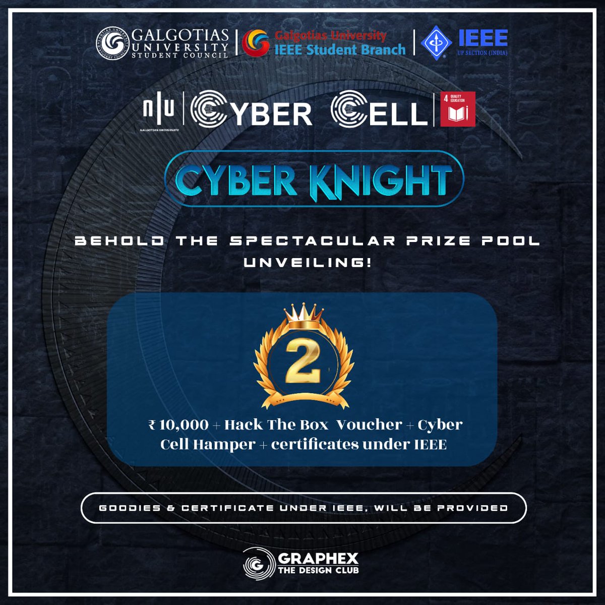 The second prize :
#ctf #hacking #Cybersecurity #security #capturetheflag #cyberknight