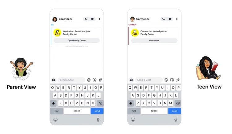 Snapchat Family Center - Designed to reflect the dynamics of real-world relationships, empowering parents to have important conversations with their teens. Check out this video to learn how to get started with Family Center. 

youtu.be/CcUATXoLyzQ?si…