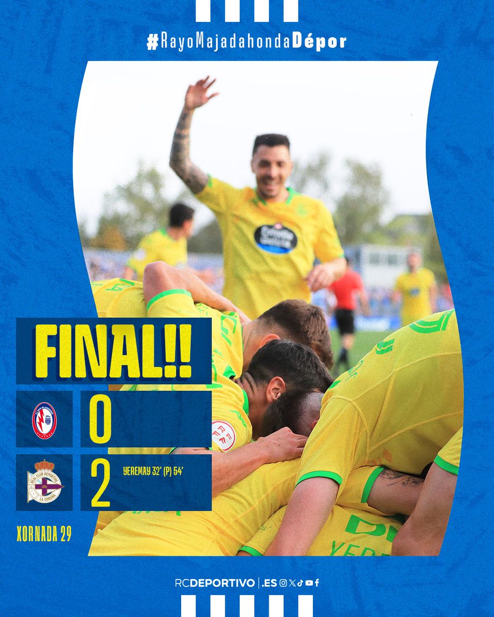 Fiiiiinaaaaal no Cerro del Espino! #RayoMajadahondaDépor 0-2! 🍍