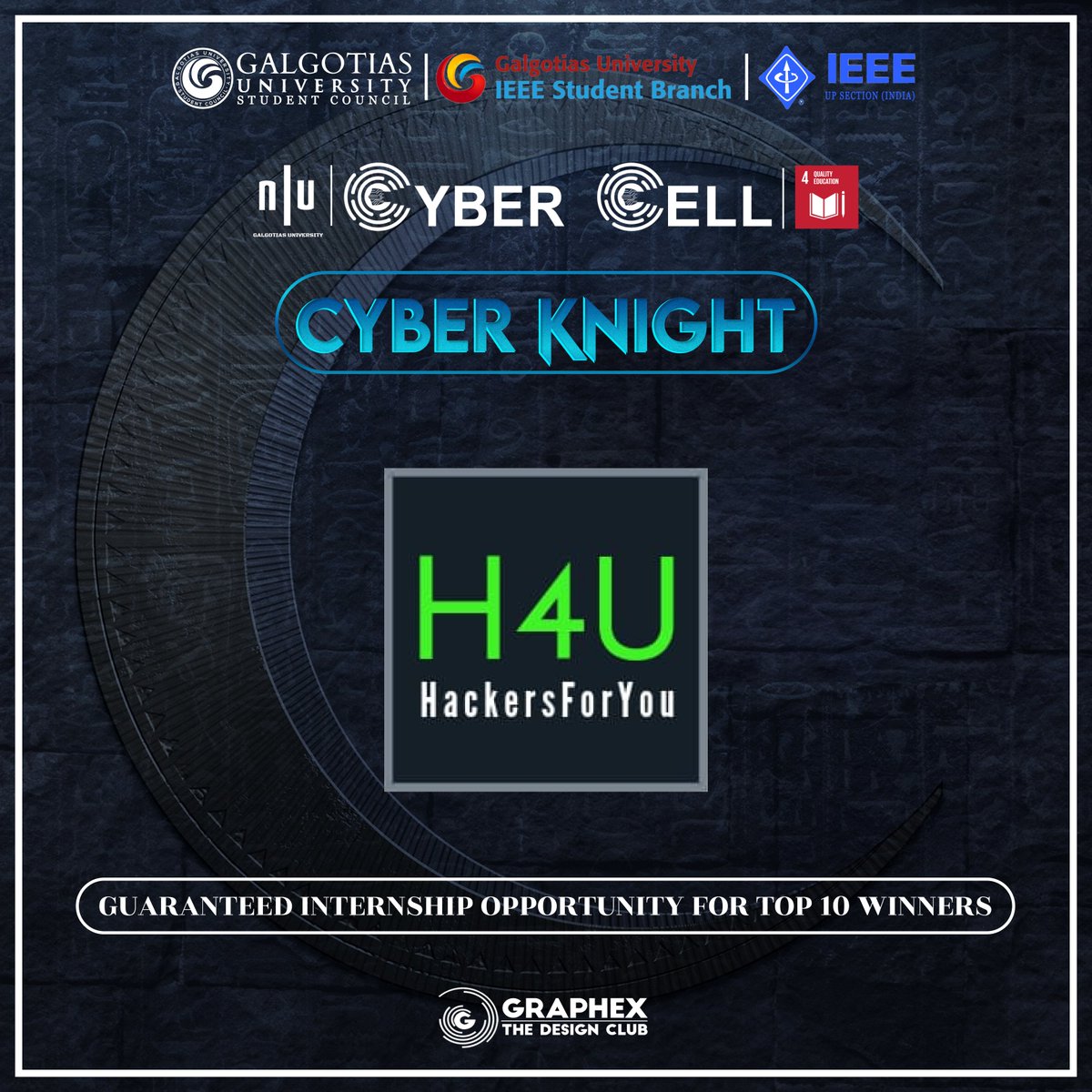 Announcing our Internship partners : HackersForYou 
#ctf #hacking #Cybersecurity #security #capturetheflag #cyberknight