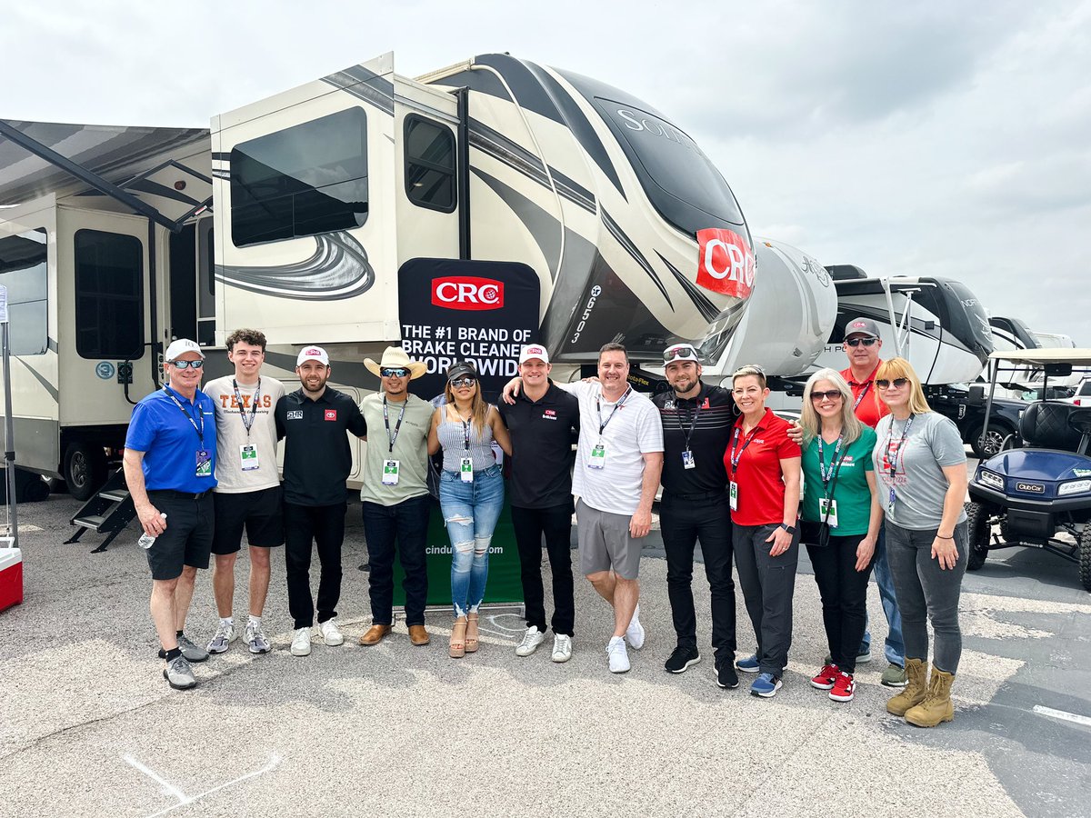 Had a great time catching up with our friends at @CRCAuto and the rest of our partners for this weekend’s race at @NASCARatCOTA 🙌 Almost go time! #TeamToyota | #Brakleen