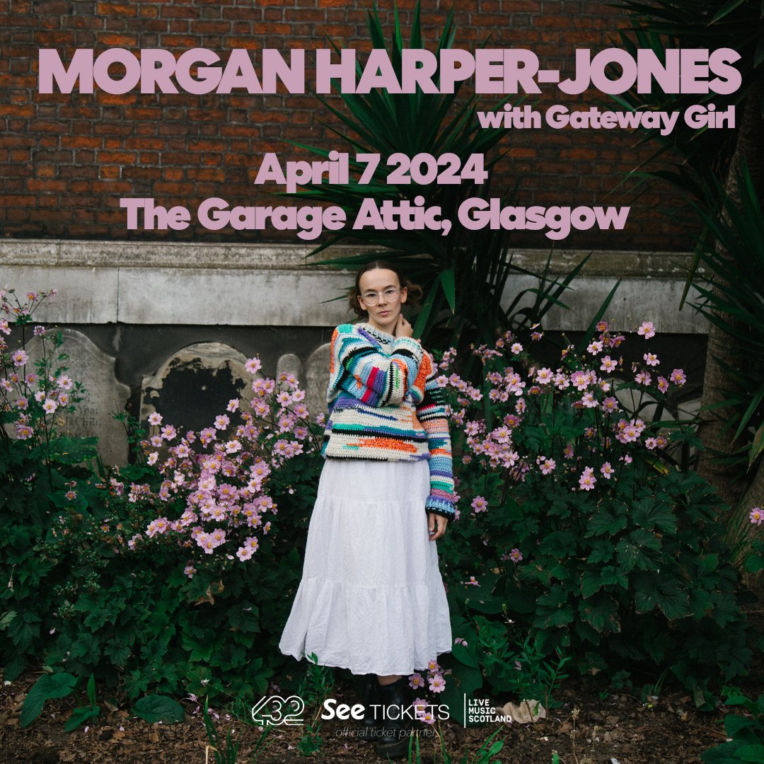 Acclaimed UK singer-songwriter Morgan Harper-Jones heads to Glasgow for a cosy Sunday night headliner at The Garage (Attic). Support from Gateway Girl! Sun 7 April - Tickets on sale now! bit.ly/48Wca3F @MorganHJMusic @Garageglasgow @WhatsOnNetwork