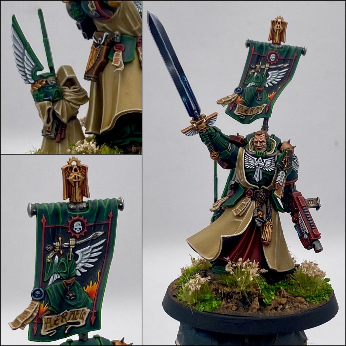 Sometimes, you have a bad week and can’t get much done. But then a friend says he needs an Azrael for a local tournament the next day…and this is the result. #WarhammerCommunity #DarkAngels #Warhammer40k #PaintingWarhammer