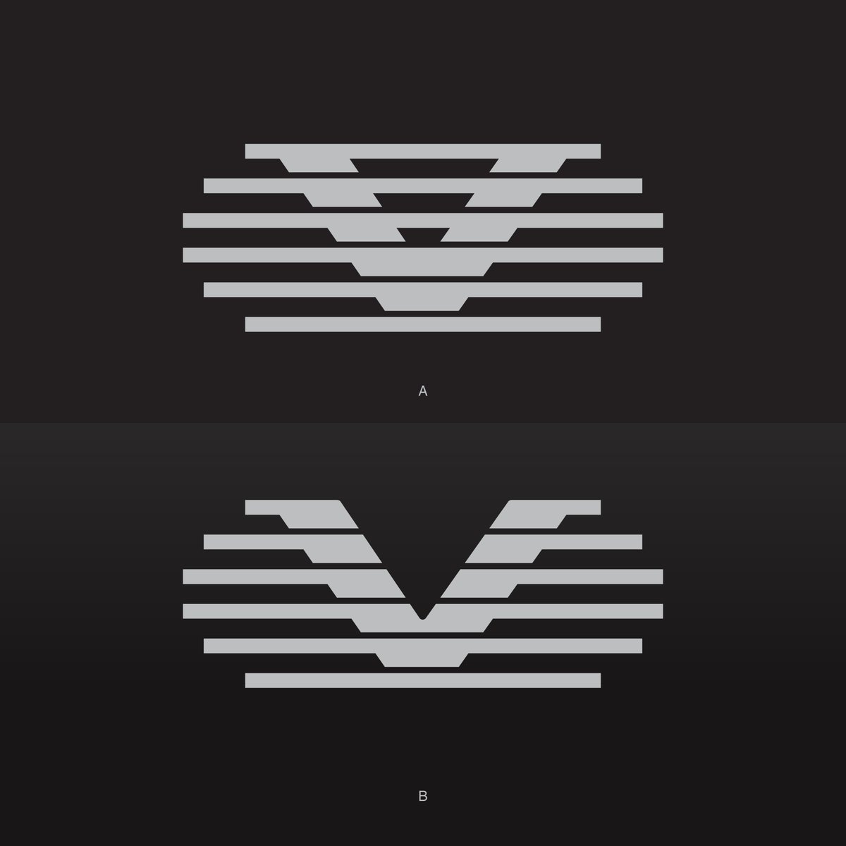 themtaturu's tweet image. I am trying to get something out of this concept/execution. The goal is to get something rigid of the 'V' + 'The Lines'.

Between these twins, which one do you think I should focus on?

#logopassion #logosai #designers #logolearn #logoinspiration