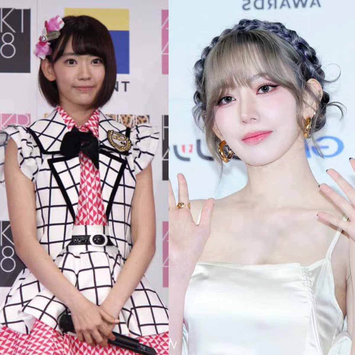 motiva55's tweet image. 今話題のなぜ韓国アイドルになると肌が白くなるのか問題で、やれメイクの力だとか、全身に白い粉塗ってるから白くなってるだけとか色々噂が立ってます。

でほとんどが顔だけ白くなってるわけじゃなくて全身白いし、すっぴんを見ても普通に白いんだよね。

#目の下のクマ
