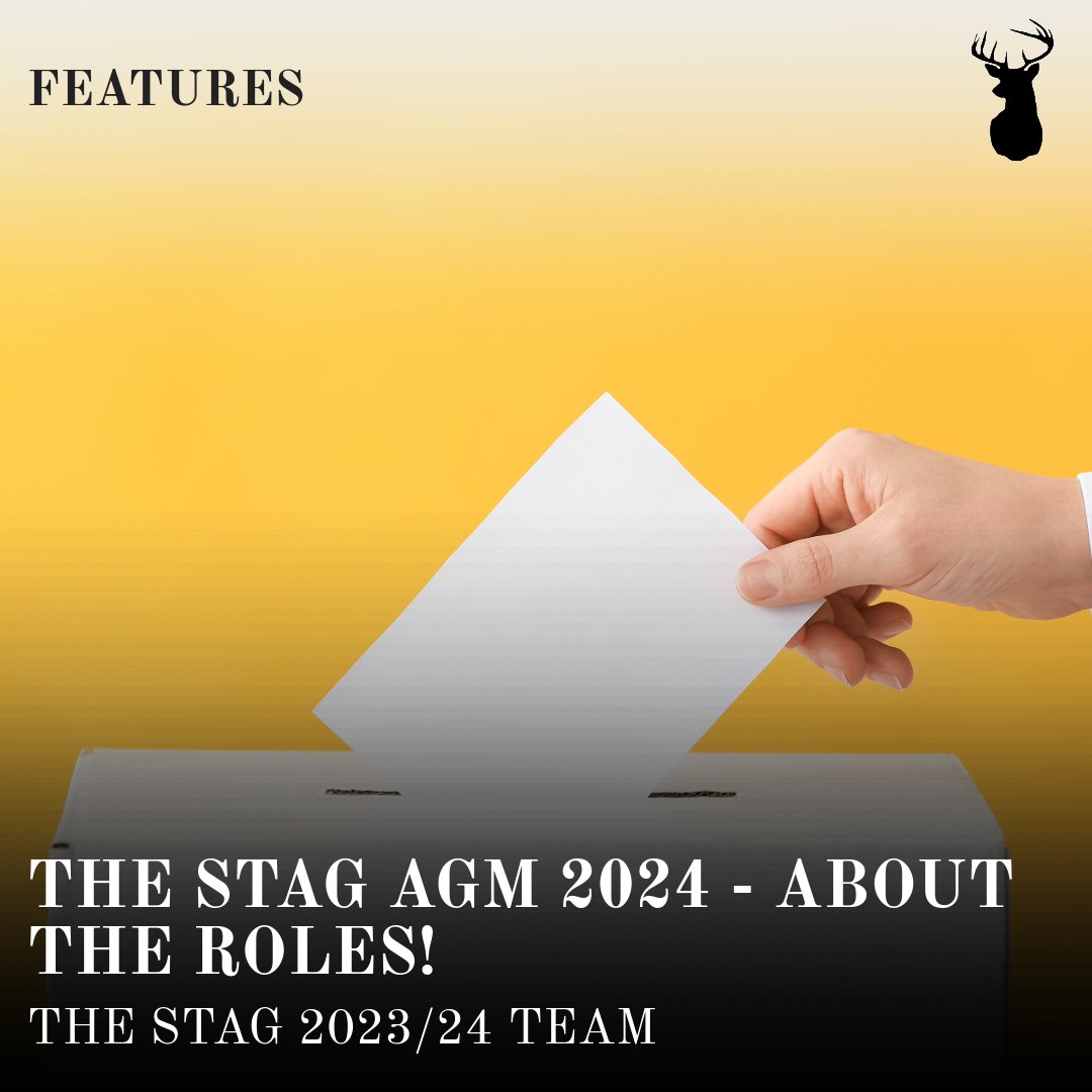 The Stag committee shares some information on their roles and why you should run for them at the upcoming AGM on Wednesday 24 April. Click the link below to find out more👀⬇
thestagsurrey.co.uk/the-stag-agm-2…

#thestag #agm #surreyunion #thestagsurrey #thestagmagazine #uniofsurrey