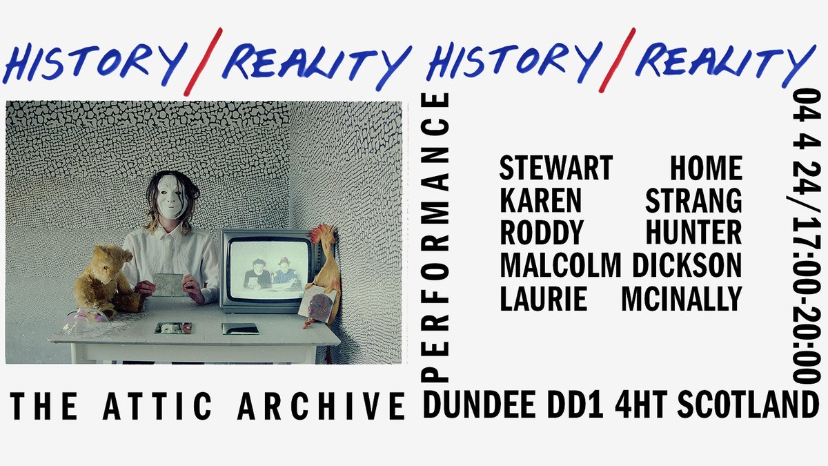 History/Reality update! Karen Strang & @stewarthome reconnect w/ Pete Horobin's 80s work, miners' strike & 17th-c. Dysart Witches! See Malcolm Dickson's film 'The Burning' and live performances by Laurie McInally and me, curated by @juditbodor4. 5-8pm, 4 Apr. Link in bio for tix!