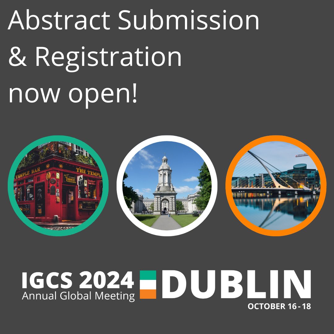 🚨 Registration is open! igcsmeeting.com/register-now/ 🚨 Abstract Submission is open! igcsmeeting.com/submit-an-abst… 🍀 See you in Dublin for #IGCS2024!