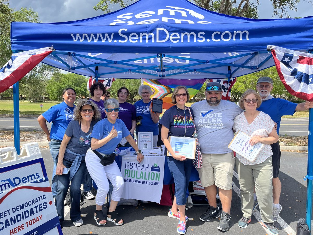 I’m having a great time at Taste of Oviedo today! Many thanks to the volunteers helping us get candidate petitions signed. I need about 2,000 more. You can download my petition at deb4elections.com/petition #deb4elections