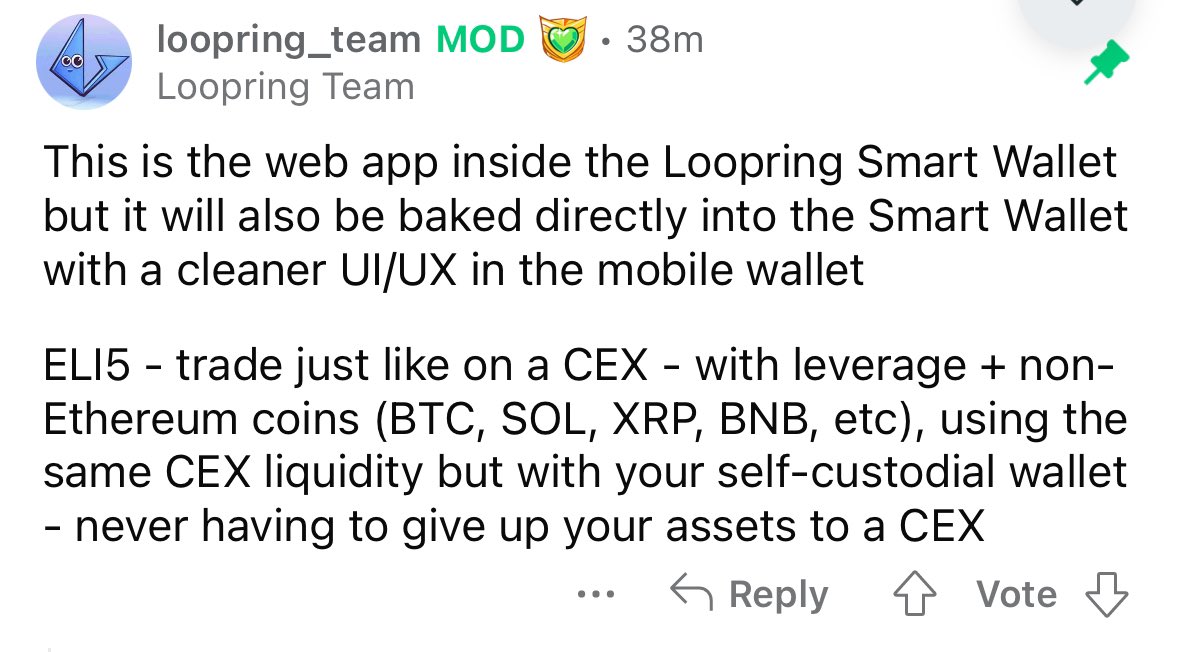 Layer2Alex's tweet image. $SOL $BTC $XRP $BNB confirmed by the @loopringorg team! Great update. The Vault is coming shortly! $LRC