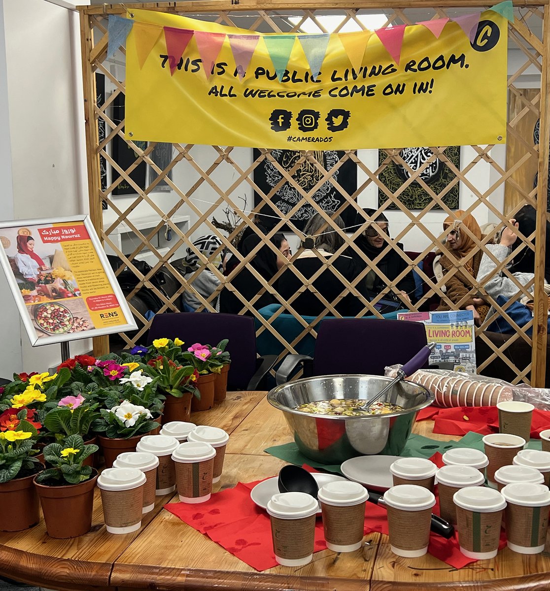 Our Nowruz celebrations gave all visitors a chance to sample the delicious 'Seven Fruit' drink prepared by members of The Other Place team and to collect a flowering plant to take home.