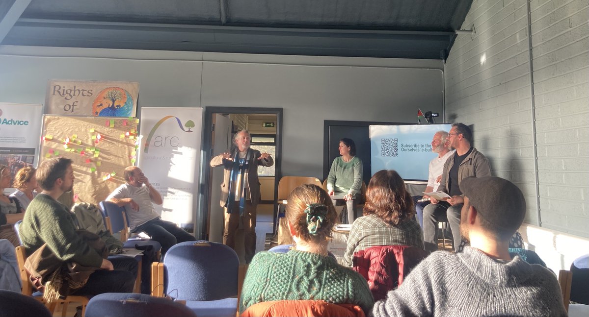 So many ideas and so much energy today at Feeding Ourselves 2024 in Cloughjordan. Key takeaways were potential for movement building around land reform and the development of @TalamhBeo's local food policy talamhbeo.ie/projects/local…