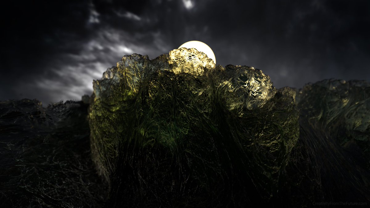 SolarGravity's tweet image. Fractal based water against a full moon. 

#Cinema4D #OctaneRender #Vectron #FractalArt #3DAnimation #MotionGraphics #DigitalArt #VFX #3DArt #CreativeCoding #c4d #VisualEffects #graphicdesign #fractalart #fractal #water #wave