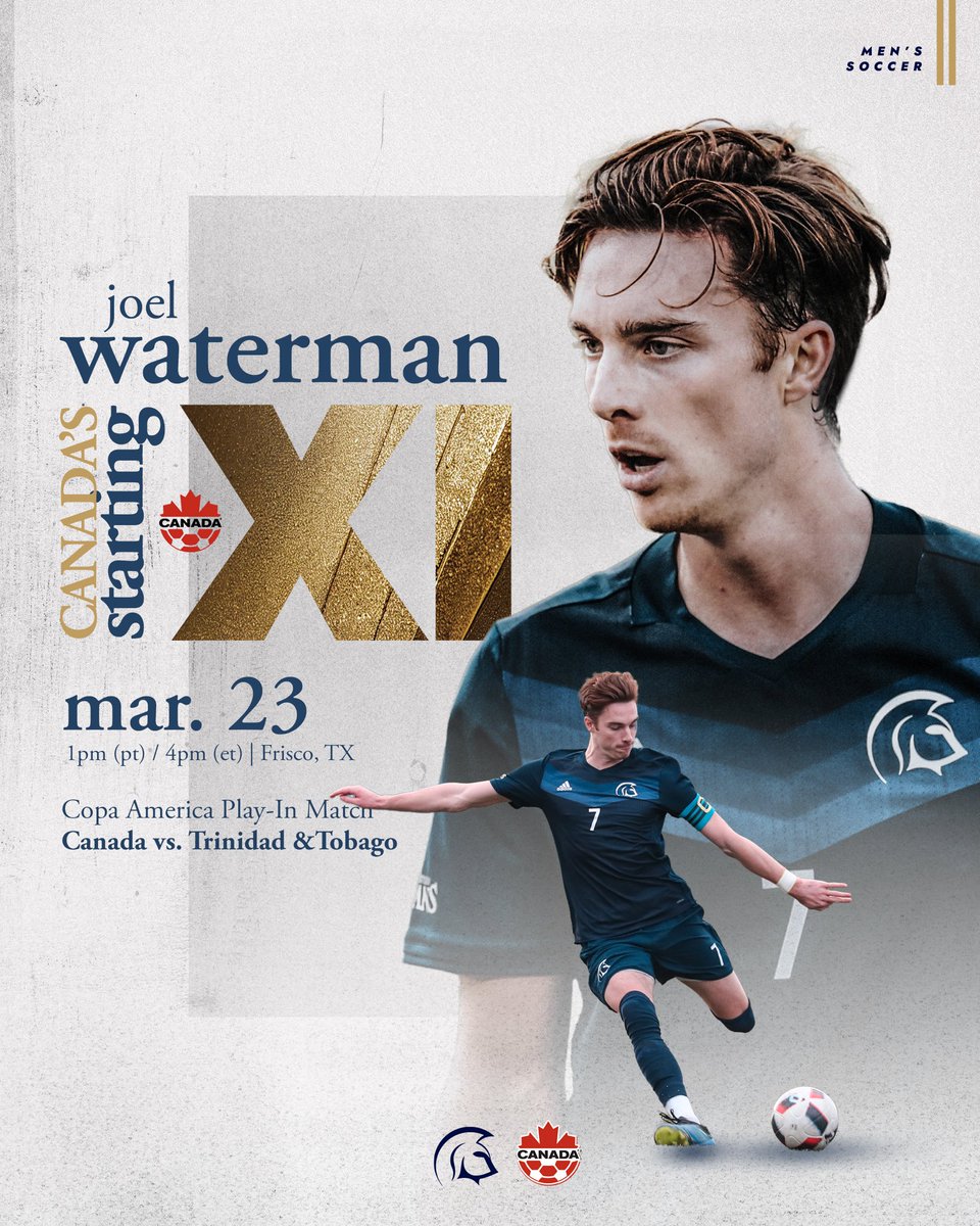 From Trinity Western to Canada’s starting lineup! 

Joel Waterman is set to start for <a href="/CANMNT_Official/">CANMNT</a> in today’s all-important Copa America Play-In match! 

🆚 Trinidad &amp; Tobago 
⏰ 1pm (pt) / 4pm (et) 
📍 Frisco, TX 
📺 <a href="/onesoccer/">OneSoccer</a> 

#TWUSoccer