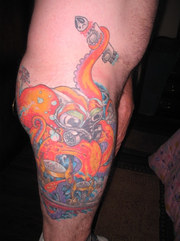 I traded a motorcycle for this tattoo. Say what you want but I'm not showing you the '9th tentacle.'