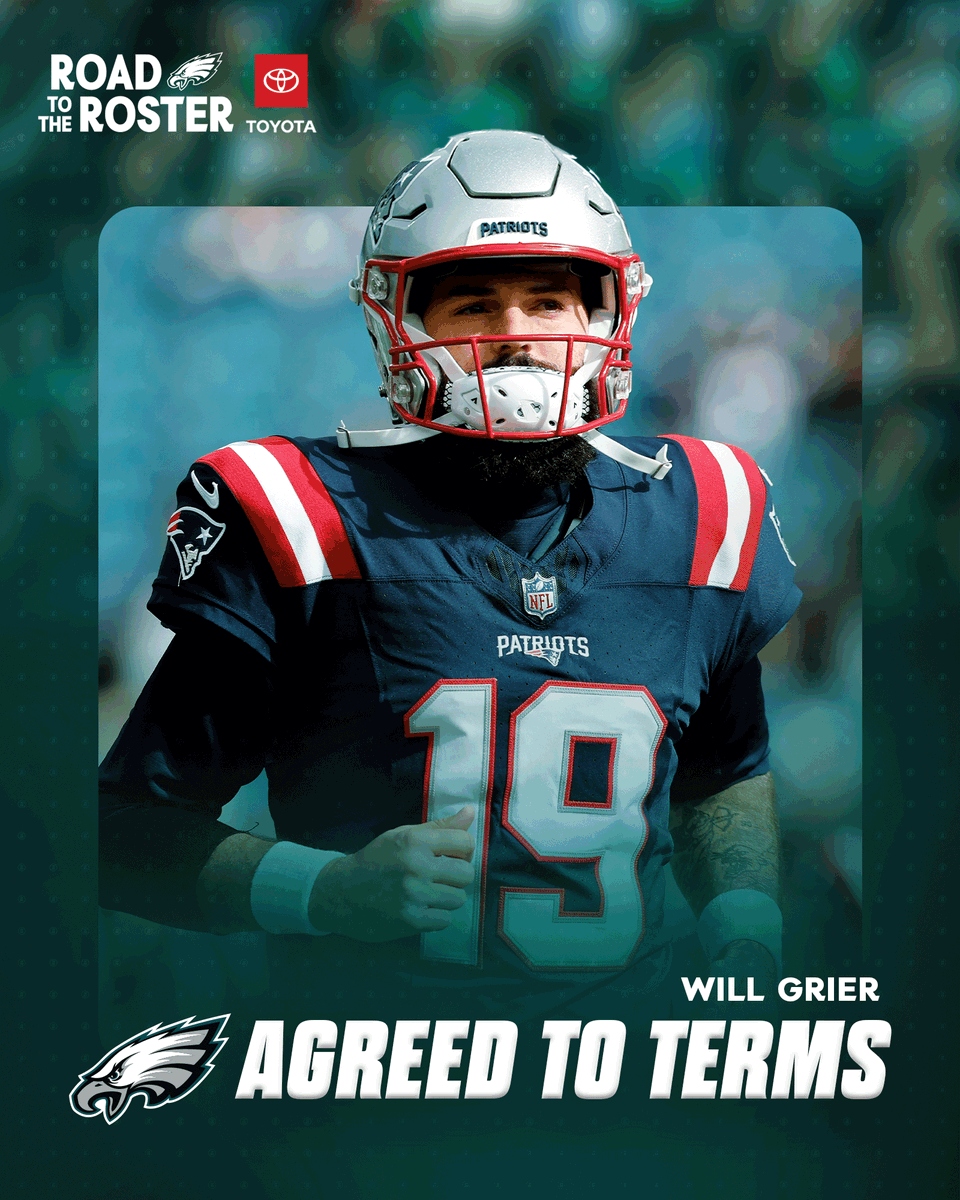 We've agreed to terms with QB <a href="/willgrier_/">Will Grier</a> on a 1-year deal.

<a href="/Toyota/">Toyota USA</a> | #FlyEaglesFly