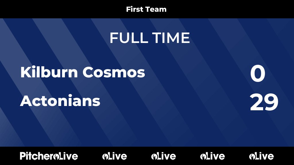 FULL TIME: Kilburn Cosmos 0 - 29 Actonians
#KILACT #Pitchero
actoniansrfc.com/teams/225710/m…