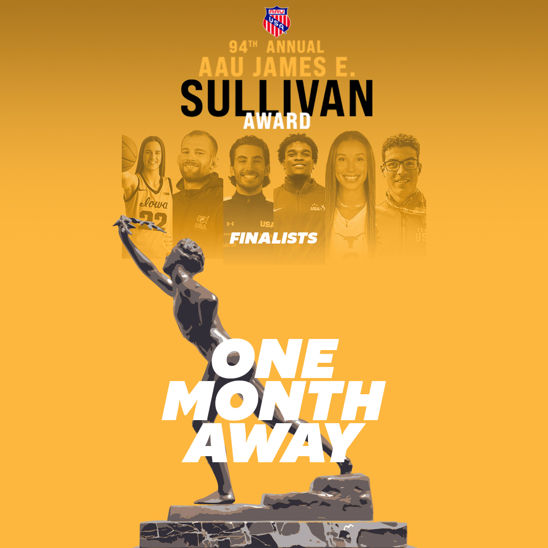 We're only 1️⃣ month away from crowning our 94th AAU Sullivan winner! Who will it be?