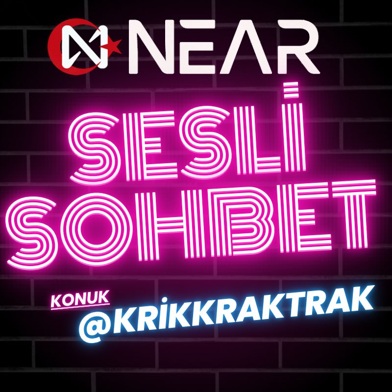 📣 Near Türkiye Olarak Sürpriz Ödüllerin Olacağı Sesli Sohbetimize Herkesi Bekliyoruz🎙🎙

Konuk: <a href="/Krikkraktrak/">Krik</a>

Konu Başlıkları 

- She is Near
- Fullstack Femmes eğitimi (She is Near x Jutsu) 
- <a href="/NearnftWG/">NFTWorkGroup</a> 

📆 27 Mart Çarşamba  2024
⏰ 21:00
📍 <a href="/near_turkey/">Near Protocol Türkiye 🇹🇷</a>

#BOS #NEAR