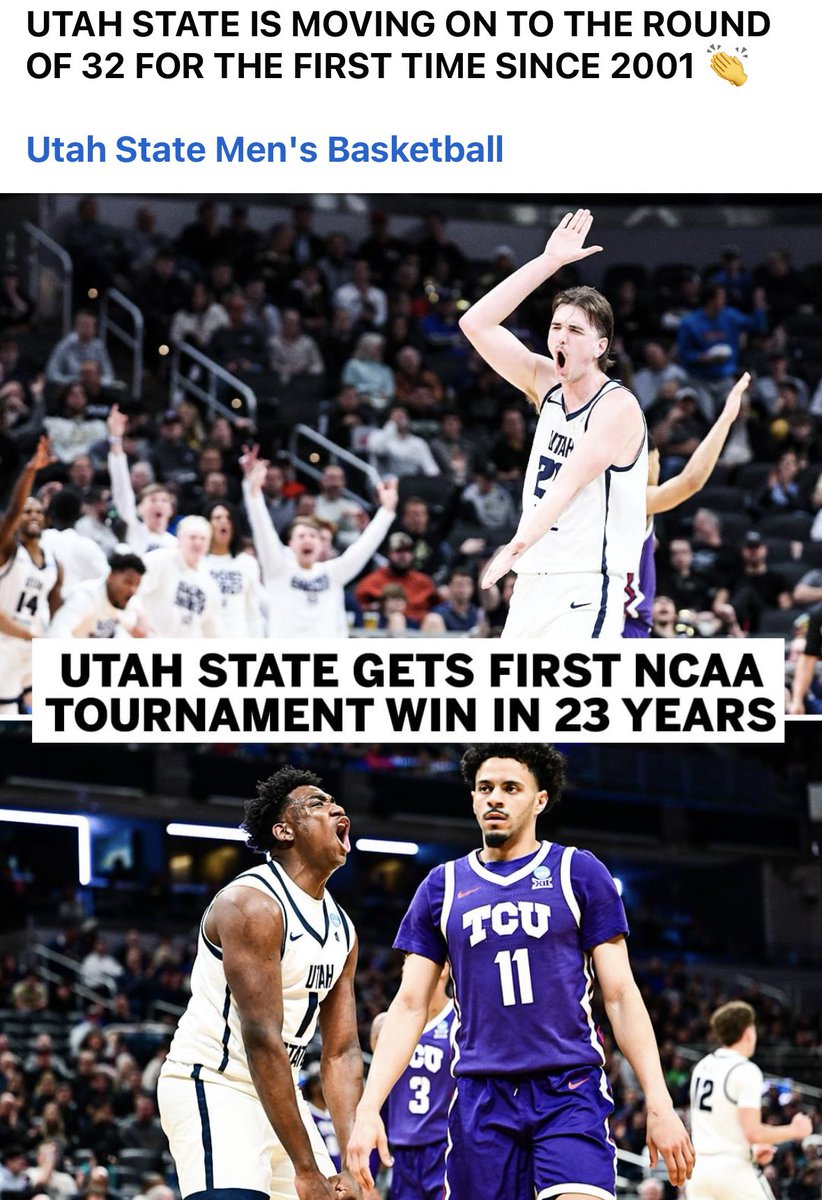 Utah State has waited 23 years for this- can they shock the world against Purdue!? Kentucky has 1 tournament game win in the last 5 years (Coach Cal has made over $42m in that time). San Diego State plays UAB & Yale for a spot in the Sweet 16…unbelievable.