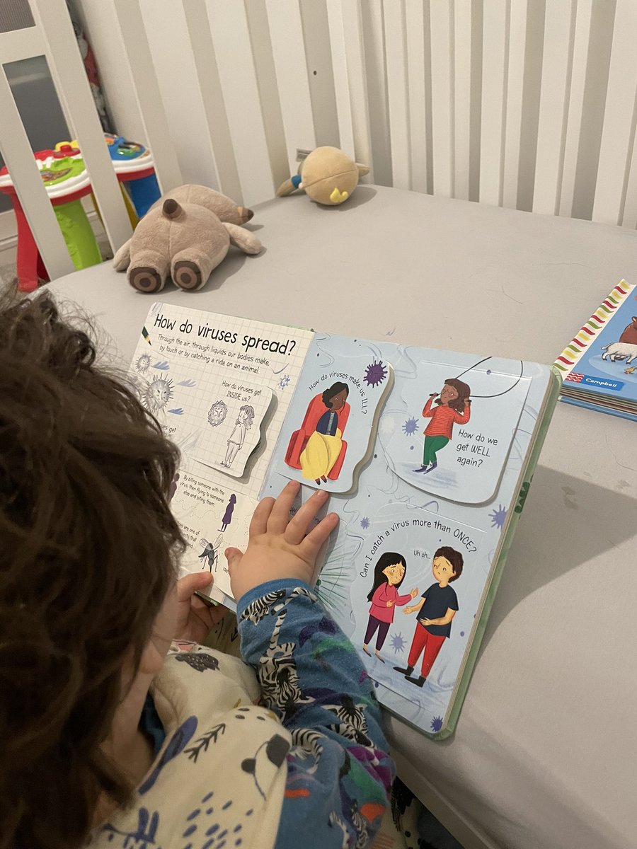 @GroveLab Leo will join you as soon as he can write! He’s getting informed with his favourite bedtime book 😂