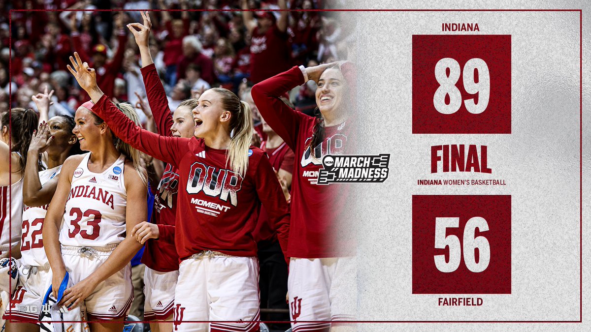 We stay dancing. 🪩 Today's 89 points is a new program record for the most points in a NCAA Tournament game.