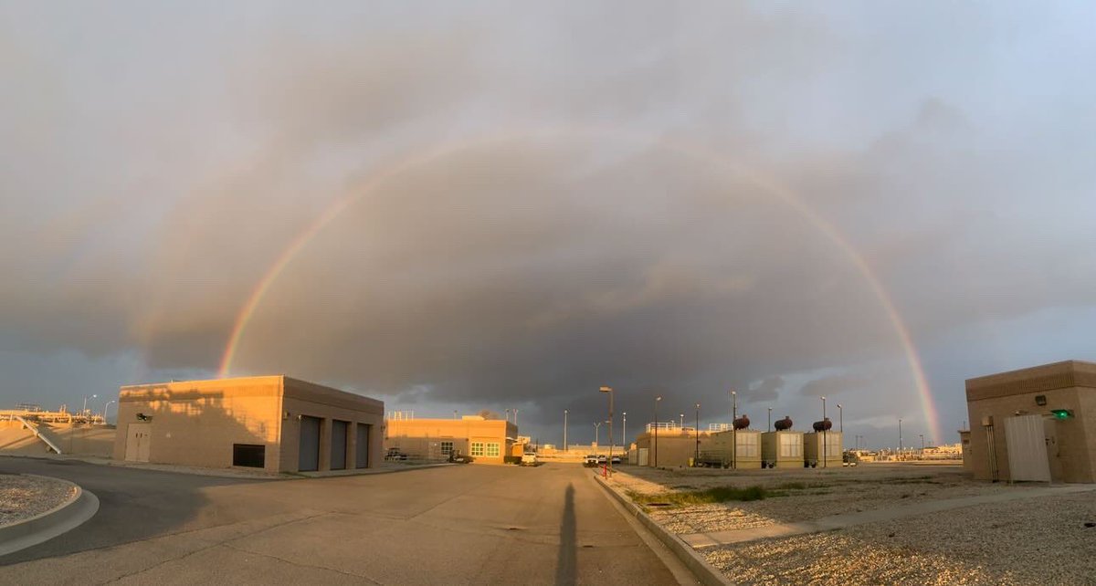 Earlier today, a rainbow graced the sky above our Palmdale Water Reclamation Plant. #pictureoftheday #momentofnature #palmdale #rainydays #ourstaffrocks