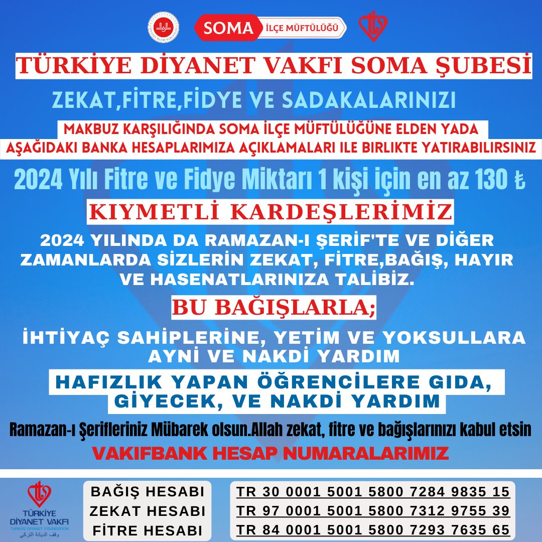 Emanetlerinizle kardeşlerimizin dualarına, hüznüne ve sevincine ortak oluyoruz

Yıl boyu yapacağınız yardımlarınızla #KardeşliğimizBereketlensin