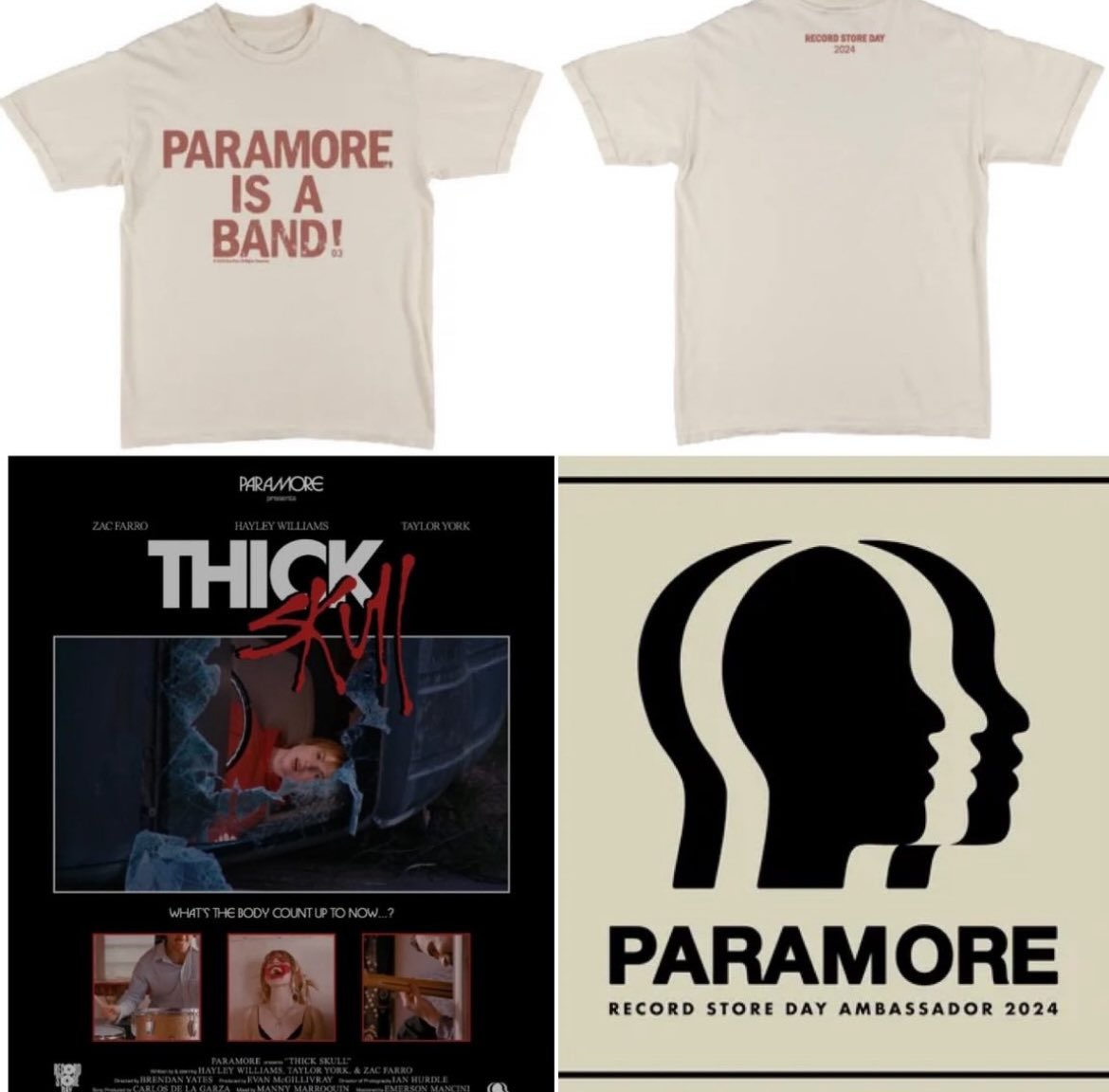 Pinwheel Records unveiled a tshirt and a poster @paramore is about to release for a Record Store Day on April 20th