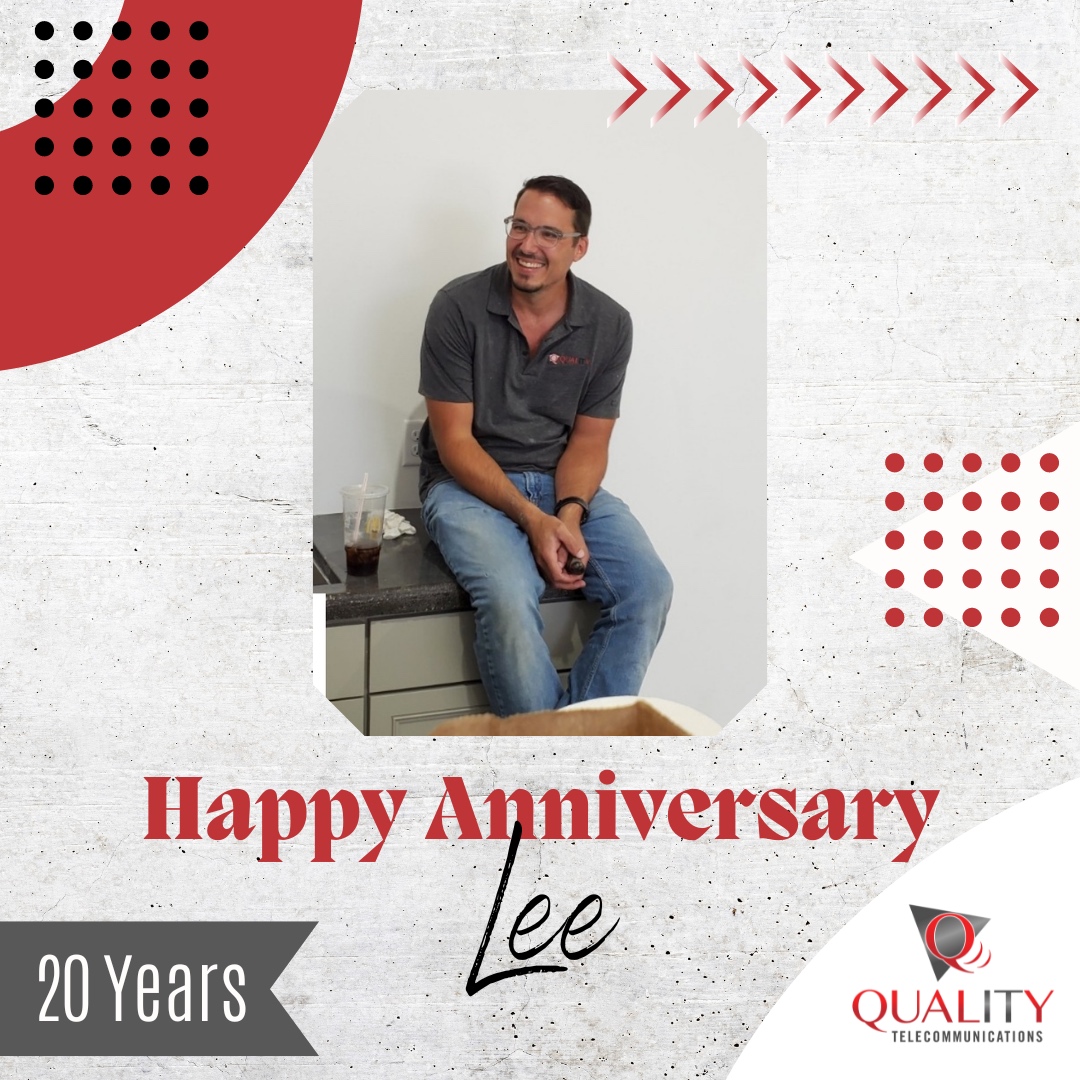 Celebrating 20 Remarkable Years with Lee with Triview Communications!🌟
#Telecommunications #telecom #technology #business #businesssolutions #phone #qualityservice