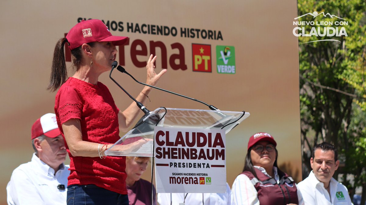 Nuevo León con Claudia tweet media