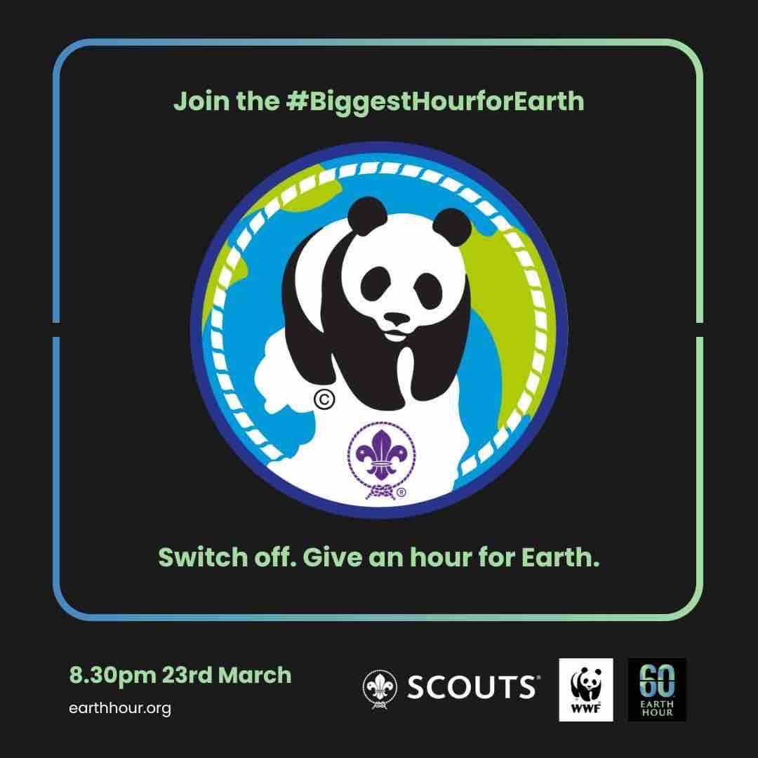 Just 1 hour until #EarthHour! Switch off. Give an hour for Earth.