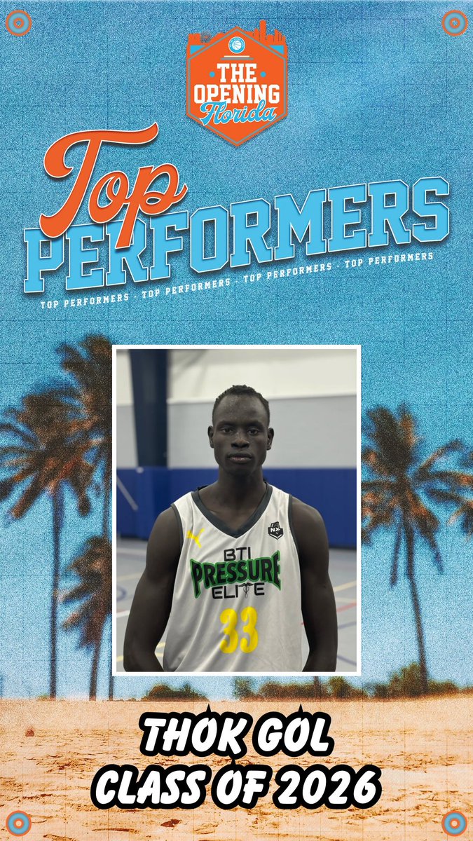 The upside is huge for Thok Gol. He’s 6’8, extremely long, and flies up and down the floor. Gol was a force on the glass and added 12 points in a win for BTI Pressure Elite.