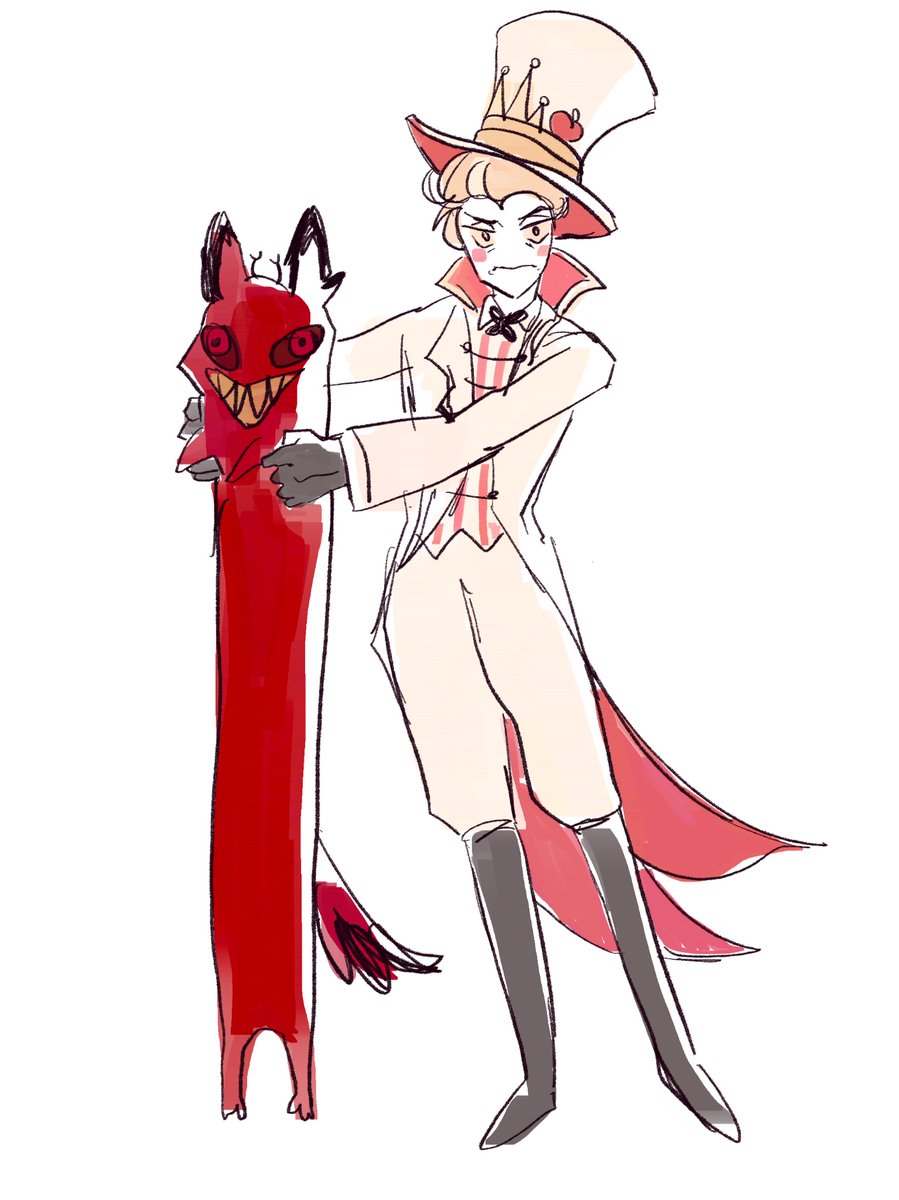 #CursedCatAlastor 
 we have hazbin hotel at home