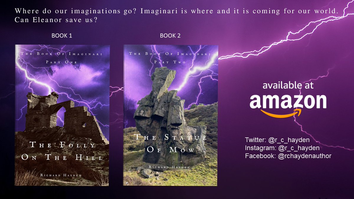 #WritingCommunity, check out Richard Hayden's (@r_c_hayden) book series! Where do our imaginations go? Book 1: amazon.com/dp/B08Y49Y7HC Book 2: amazon.com/dp/B09NRBTY3S