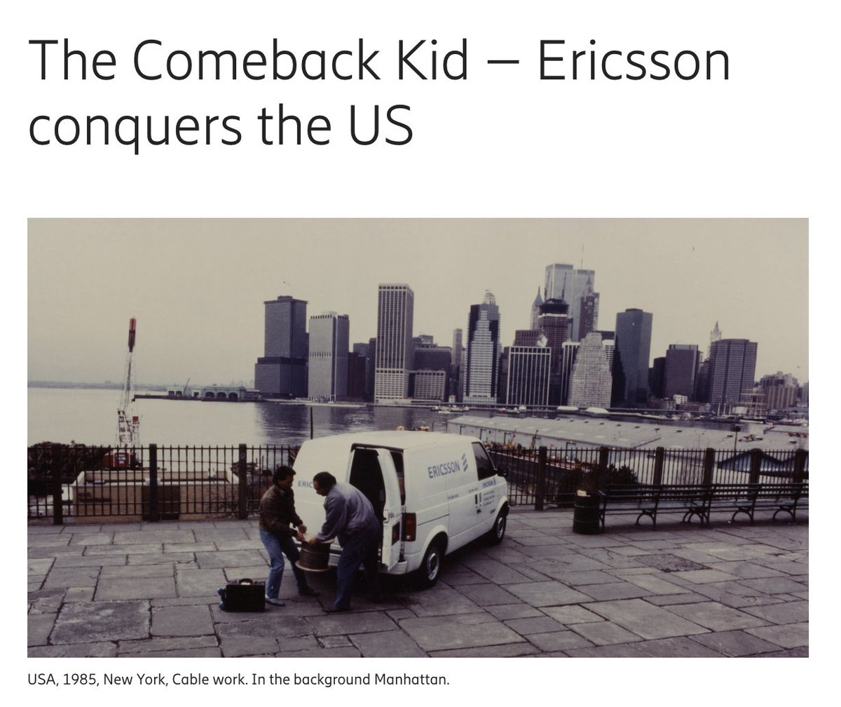 GStrand45's tweet image. Ericsson conquers the US

"The most important change occurred with the  deregulation of the American telephone market and the break-up of  AT&amp;amp;T (Bell Systems), which started in 1982. When operating licenses  for mobile telephony were awarded, Ericsson became an attractive…