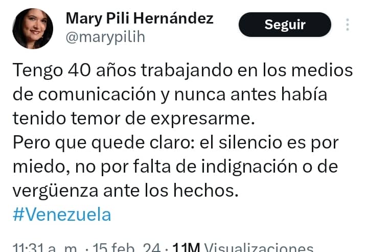 Que rápido se le pasó el miedo a Mary Pili.