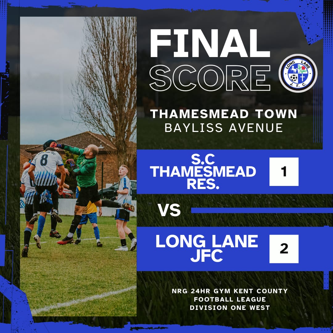 MASSIVE RESULT & PERFORMANCE winning 2.1 against top of the league opposition and a tough opposition @SCThamesmeadFC which keeps our season alive, proud of the lads today ⚽️❤️ we move onto next week now👊 @DStribbling @longlanejfc @KCFL1516