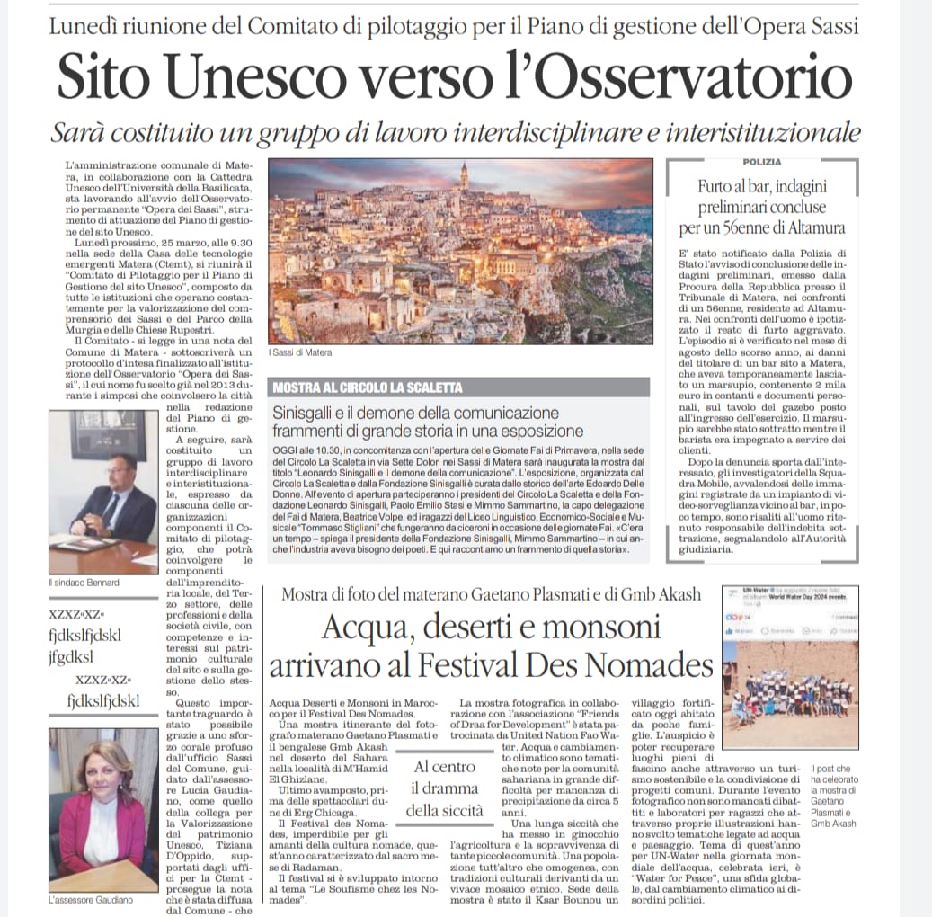 Deserti e Monsoni #waterexhibition
<a href="/UN_Water/">UN-Water</a> <a href="/antonellaciervo/">antonella ciervo</a> <a href="/fffitalia/">Fridays For Future Italia</a> <a href="/journalismfest/">International Journalism Festival</a>