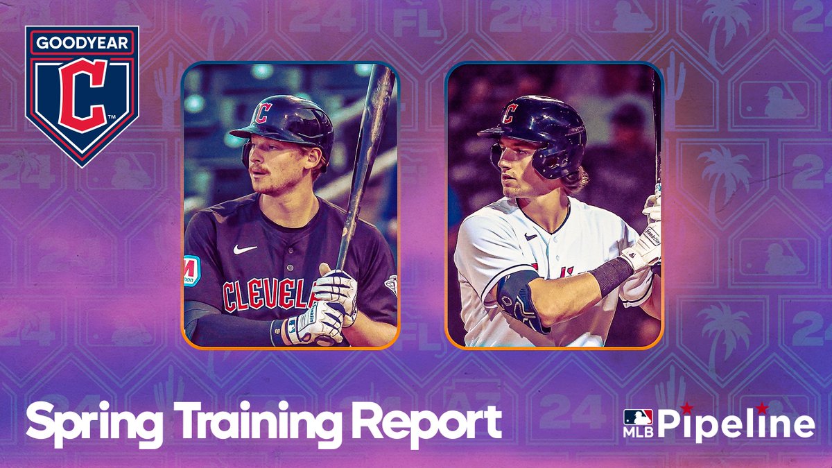 The #Guardians were last in MLB with 124 home runs in 162 games last year. It looks like 2024 and beyond could be a much different story for Cleveland. Jonathan Mayo reports on slugging 'complete hitters' in spring camp: atmlb.com/4cx6rUD