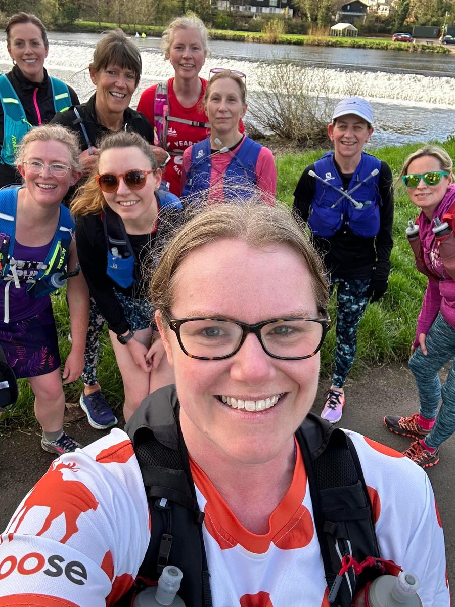 We had sunshine, rain, wind and hail – but the company and conversation was amazing! Saturday morning long run with the @sherunscardiff gang 💜💜