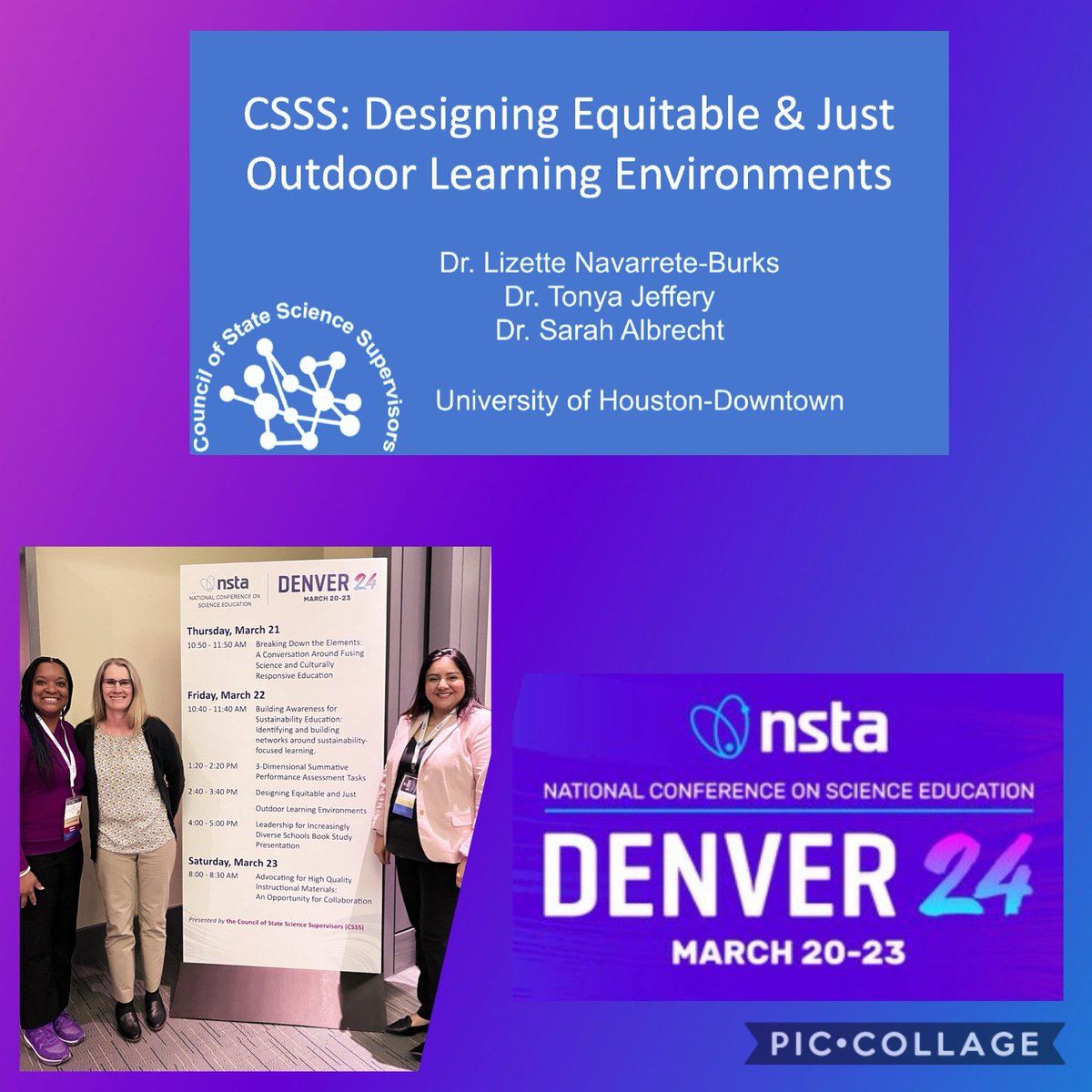 Thank you @NSTA @CSSSupervisors for such a great #NSTASpring24 conference presentation experience alongside @DrTonyaJeffery @skalbrec! 

Such rich discussions about accessible local phenomena & strategies for supporting diverse sense making including language. #SciEd #Equity